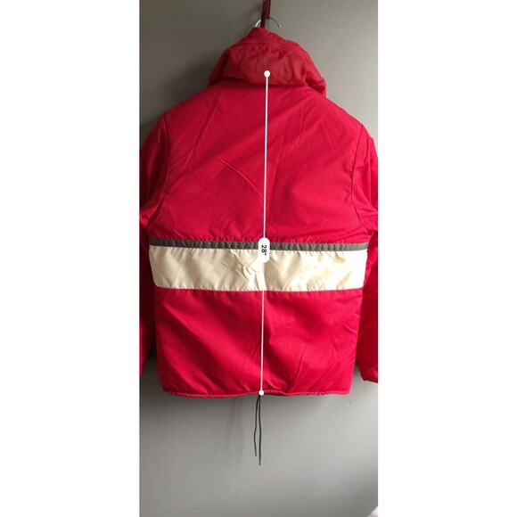 Vintage Stearns Flotation PFD III Red Full Zip Coat Jacket Adult Sz S USA Hood - Picture 4 of 11